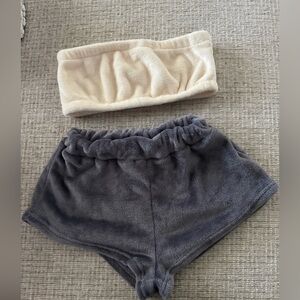 Pajamas PJs set fuzzy small